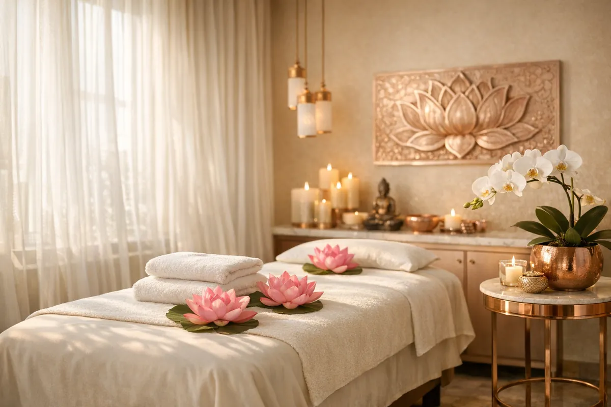 Không gian thư giãn tại Hoa Sen Spa